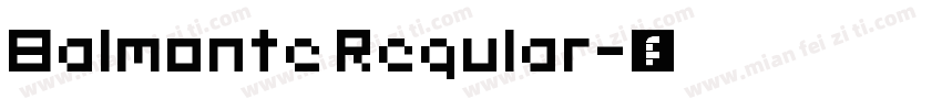 Balmonte Regular字体转换